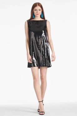 Addy Dress - Black Sequins