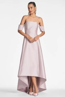 Agyness Gown - Blush 9 Agyness Gown - Blush -Feminine Style Shop AGYNESSGOWN BLUSH FRONT