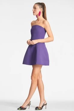 Alanna Dress - Amethyst 8 Alanna Dress - Amethyst -Feminine Style Shop ALANNADRESS AMETHYST SIDE