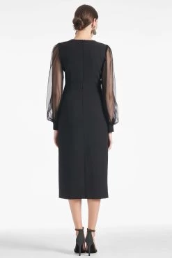 Alanz Dress - Black -Feminine Style Shop ALANZDRESS BLACK BACK