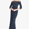 Amarette Gown - Dark Midnight -Feminine Style Shop AMARETTEGOWN DARKMIDNIGHT FRONT