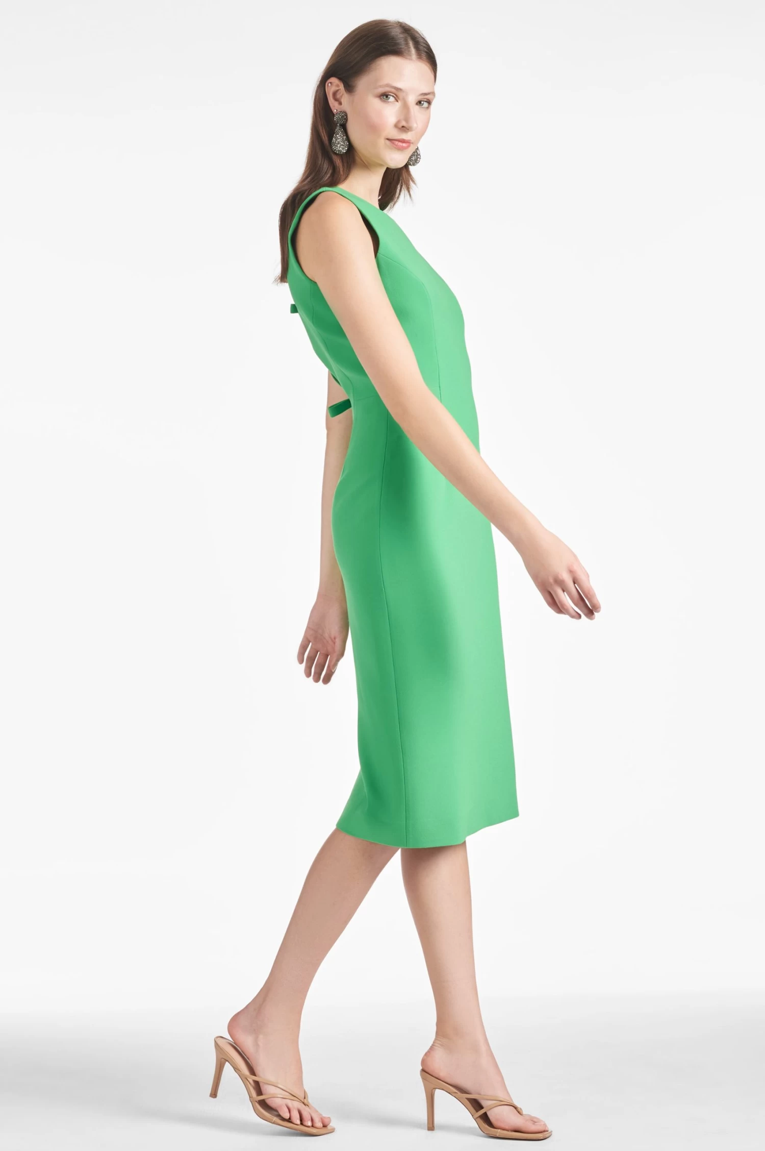 Anna Dress - Parrot Green 5 Anna Dress - Parrot Green - Image 3