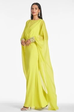 Aphrodite Gown - Neon Limeade 11 Aphrodite Gown - Neon Limeade -Feminine Style Shop APHRODITEGOWN NEONLIMEADE SIDE