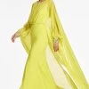 Aphrodite Gown - Neon Limeade -Feminine Style Shop APHRODITEGOWN NEONLIMEADE SIDE4