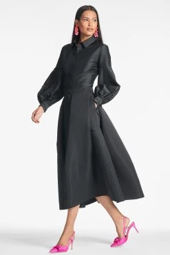 Astor Top - Black 11 Astor Top - Black -Feminine Style Shop ASTORTOP LEIGHTONSKIRT BLACK SIDE