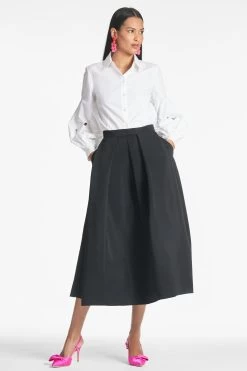 Astor Top - White -Feminine Style Shop ASTORTOP LEIGHTONSKIRT WHITE FRONT