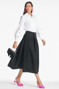 Astor Top - White -Feminine Style Shop ASTORTOP LEIGHTONSKIRT WHITE SIDE4