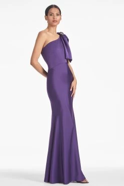 Aubrey Gown - Amethyst -Feminine Style Shop AUBREYGOWN AMETHYST FRONT