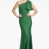 Aubrey Gown - Emerald 1 Aubrey Gown - Emerald -Feminine Style Shop AUBREYGOWN EMERALD FRONT