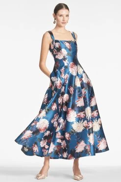 Audrey Gown - Teal Garden