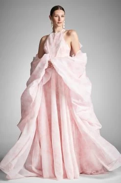 Aura Coat - Pale Pink Floral