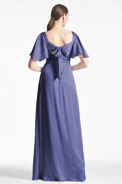 Aurora Gown - Deep Cobalt -Feminine Style Shop AURORAGOWN RECOLORTODEEPCOBALT BACK