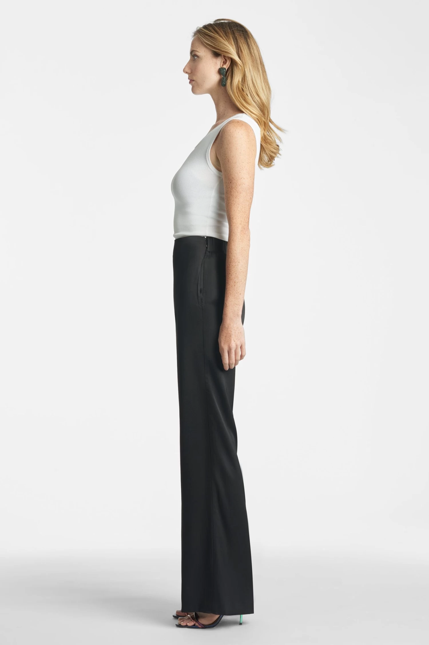 Alli Satin Pants - Black 4 Alli Satin Pants - Black - Image 2