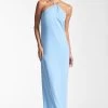 Becca Gown - Chambray Blue -Feminine Style Shop BECCADRESS CHAMBRAYBLUE FRONT