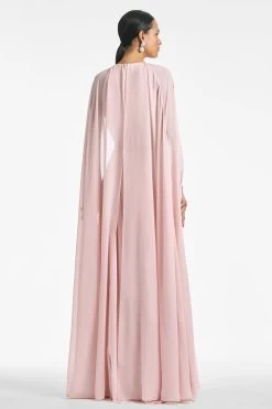 Belladonna Gown - Petal 10 Belladonna Gown - Petal -Feminine Style Shop BELLADONNAGOWN PEACH BACK