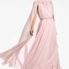 Belladonna Gown - Petal -Feminine Style Shop BELLADONNAGOWN PEACH SIDE