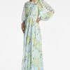 Bianca Gown - Sky Citrine Floral -Feminine Style Shop BIANCAGOWN SKYCITRINEFLORAL FRONT 45d02e4d 5e7a 429e 8e06 0fee2a13c751