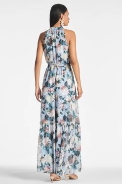 Blair Dress - Ice Blue Garden -Feminine Style Shop BLAIRDRESS ICEBLUEGARDEN BACK 51185803 b104 4f35 82a0 442e94a46ddc