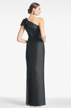 Bonnie Gown - Black -Feminine Style Shop BONNIEGOWN BLACK BACK