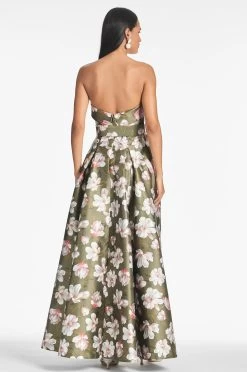 Brielle Gown - Moss Magnolia 9 Brielle Gown - Moss Magnolia -Feminine Style Shop BRIELLEGOWN MOSSMAGNOLIA BACK 2cd27383 299c 483f ac1f 3b27f1f6a6e7