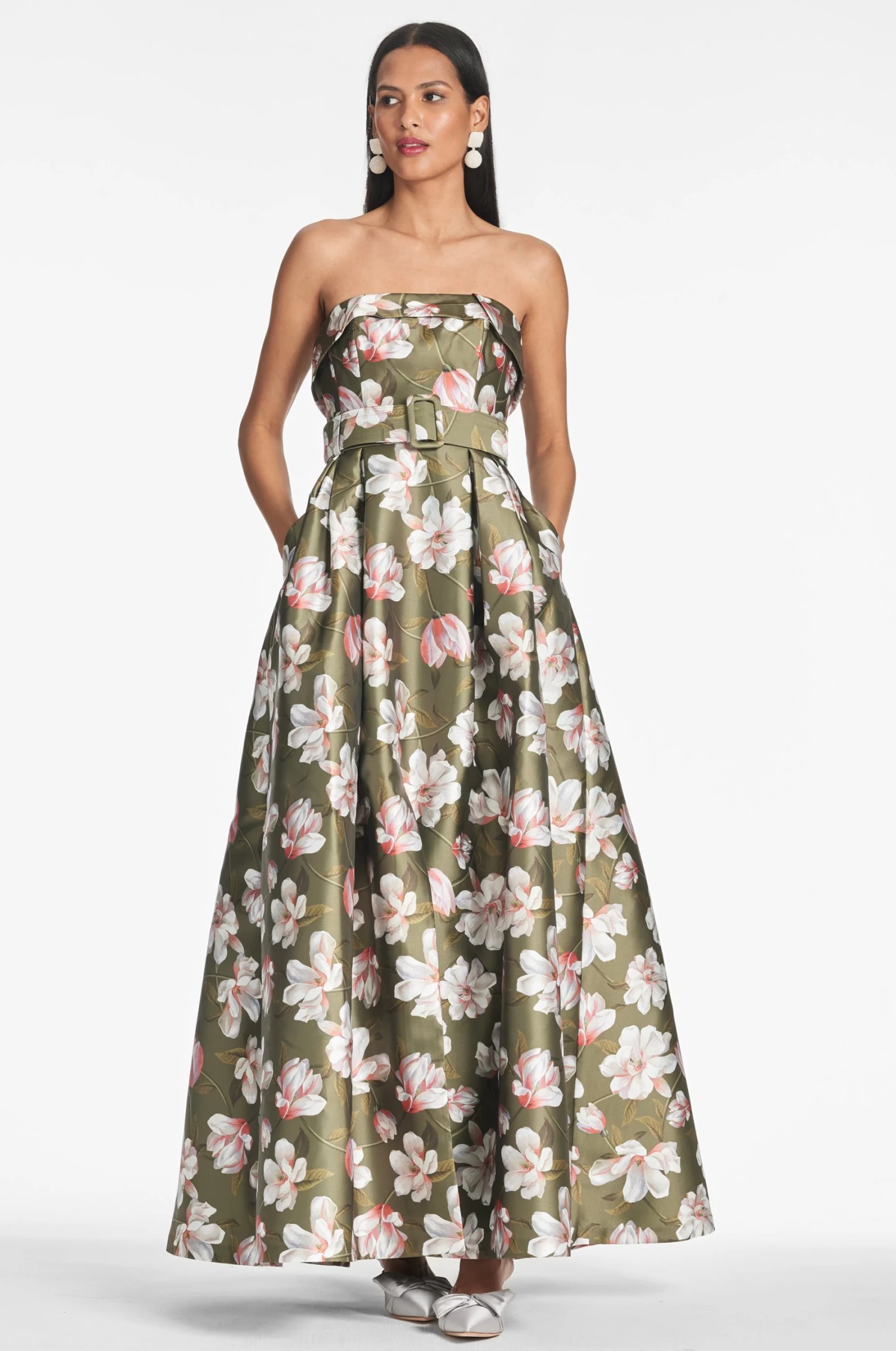 Brielle Gown - Moss Magnolia 3 Brielle Gown - Moss Magnolia