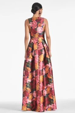 Brooke Gown - Bella Bouquet -Feminine Style Shop BROOKEGOWN BELLABOUQUET BACK