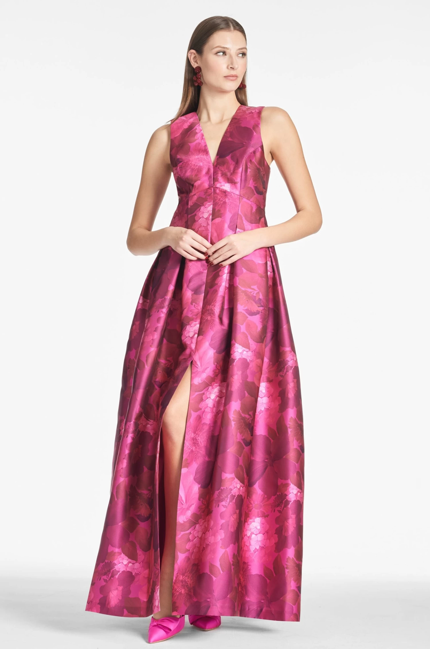 Brooke Gown - Magenta Bella Bouquet 3 Brooke Gown - Magenta Bella Bouquet