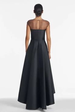 Blakely Gown - Jet -Feminine Style Shop BlakelyGown Jet Back