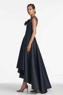 Blakely Gown - Jet -Feminine Style Shop BlakelyGown Jet Side