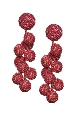 Coconuts Earrings - Smooth Beads -Feminine Style Shop C18E01 COCONUTS GUAVA