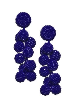 Coconuts Earrings - Smooth Beads -Feminine Style Shop C18E01 COCONUTS IMPERIALBLUE