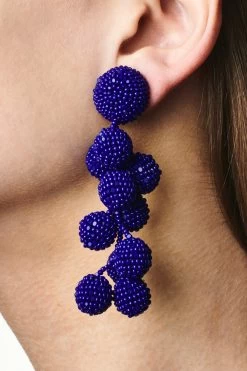 Coconuts Earrings - Smooth Beads -Feminine Style Shop C18E01 COCONUTS IMPERIALBLUE 054127e9 b5d6 4c6b 971a 0c0e42a701fe