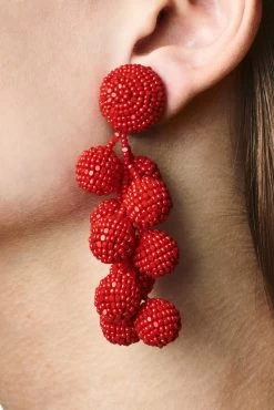 Coconuts Earrings - Smooth Beads -Feminine Style Shop C18E01 COCONUTS RED 9692dbfe 9ec6 49f2 8b87 f9a2415be083