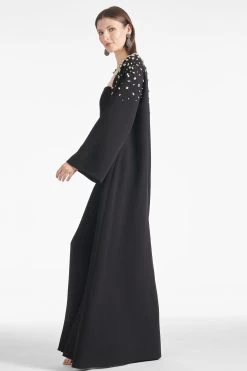 Calliope Coat - Black -Feminine Style Shop CALLIOPECOAT BLACK SIDE