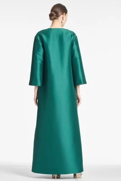 Calliope Coat - Emerald 9 Calliope Coat - Emerald -Feminine Style Shop CALLIOPECOAT EMERALD BACK