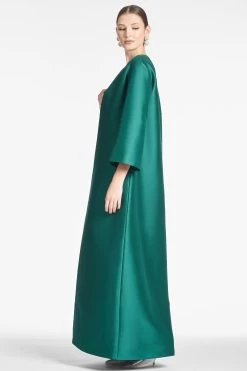 Calliope Coat - Emerald 8 Calliope Coat - Emerald -Feminine Style Shop CALLIOPECOAT EMERALD SIDE