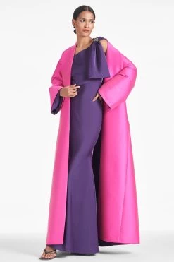 Aubrey Gown - Amethyst -Feminine Style Shop CALLIOPECOAT FUCHSIA FRONT 3caa423b adb3 41ed 8088 eb74723771cb
