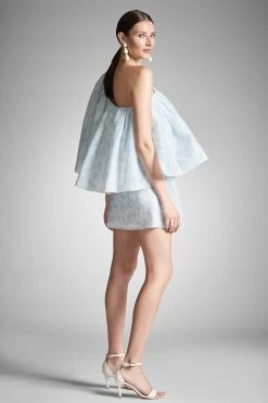 Feminine Style Shop -Feminine Style Shop CHANTALDRESS BLUEDEGRADEFLORAL SIDE