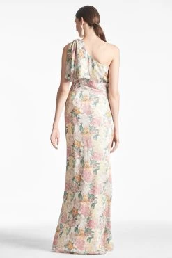 Chelsea Gown - Antique Bouquet 9 Chelsea Gown - Antique Bouquet -Feminine Style Shop CHELSEAGOWN ANTIQUEBOUQUET BACK