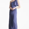 Chelsea Gown - Deep Cobalt 1 Chelsea Gown - Deep Cobalt -Feminine Style Shop CHELSEAGOWN DEEPCOBALT FRONT2