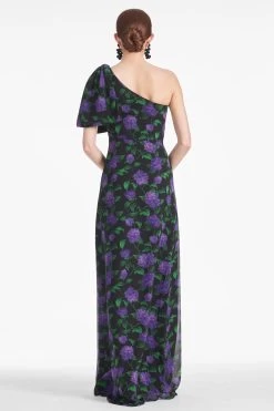 Chelsea Gown - Violet Garden -Feminine Style Shop CHELSEAGOWN VIOLETGARDEN BACK