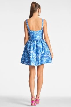 Cora Dress - Mediterranean Blooms 7 Cora Dress - Mediterranean Blooms -Feminine Style Shop CORADRESS MEDITERRANEANBLOOM BACK2