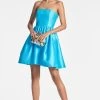 Corey Dress - Electric Blue 2 Corey Dress - Electric Blue -Feminine Style Shop COREYDRESS ELECTRICBLUE FRONT3