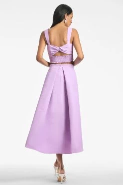 Darcy Top - Lilac -Feminine Style Shop DARCYTOP LEIGHTONSKIRT LILAC BACK