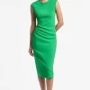 Diana Dress - Kelly Green -Feminine Style Shop DIANADRESS KELLYGREEN FRONT2