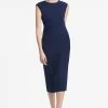 Diana Dress - Navy -Feminine Style Shop DIANADRESS NAVY FRONT