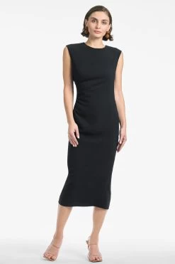 Diana Dress - Black 14 Diana Dress - Black -Feminine Style Shop DIANADRESS RECOLOR BLACK FRONT2