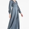 Dorthea Gown - Gunmetal -Feminine Style Shop DORTHEAGOWN GUNMETAL FRONT