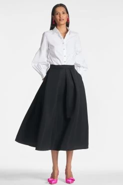 Elizabeth Top - White 10 Elizabeth Top - White -Feminine Style Shop ELIZABETHTOP LEIGHTONSKIRT WHITE FRONT