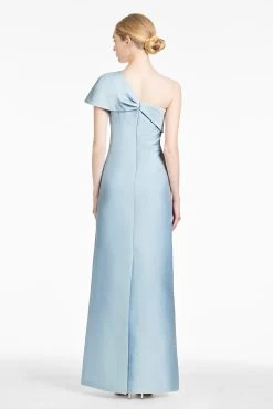 Ines Gown - Powder Blue -Feminine Style Shop F18G18 450 INESGOWN POWDERBLUE BACK